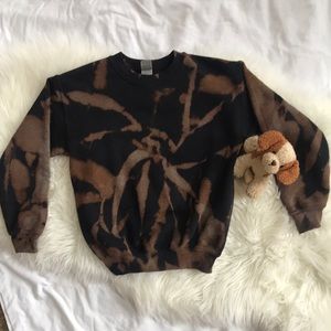Kids Reverse Tie Dye Crew Sweatshirt